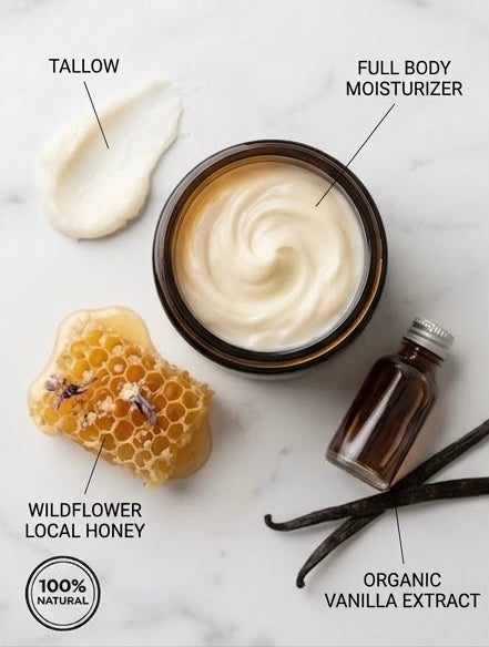 Tallow w/ Honey Moisturizer (Hand and Body)